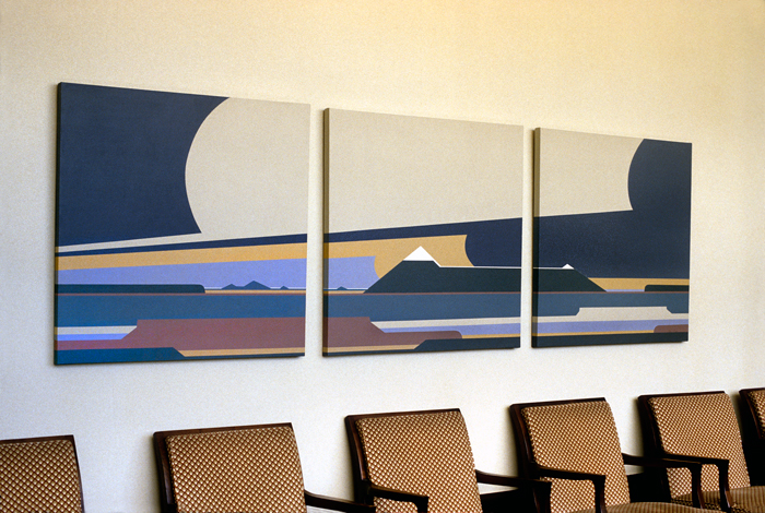 utah desert triptych