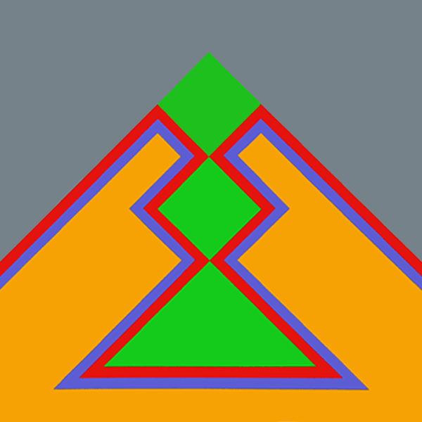 pyramid with green tip