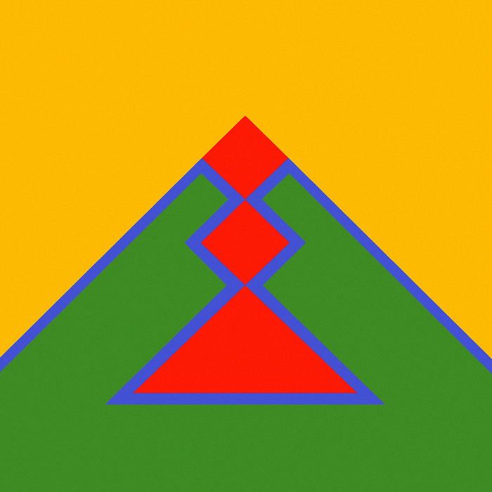 pyramid with red-orange tip