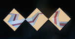 ribbon in diamonds triptych